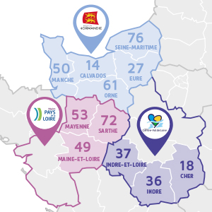 Carte du territoire de l'IRSA